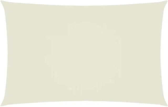 Furnicato Sonnensegel aus PU-beschichtetem Oxford-Gewebe, rechteckig, Creme, B: 8 m, T: 5 m - Bild 1