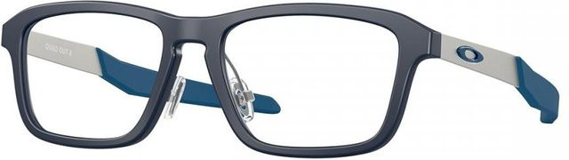 Oakley Oy8030f Quad Out Kinderbrille, Vollrand, rechteckig, Kunststoff, grau - Bild 1