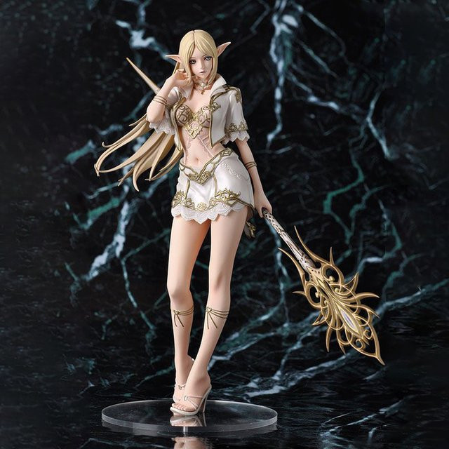Bandai Anime Figur Weiß Elf Drow Girl Mage aus PVC für deine Desktop Dekoration - Bild 1