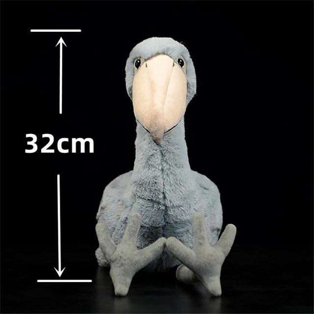 Schuhschnabel Balaeniceps Rex Plushie, Plüschtier, Grau - Bild 1