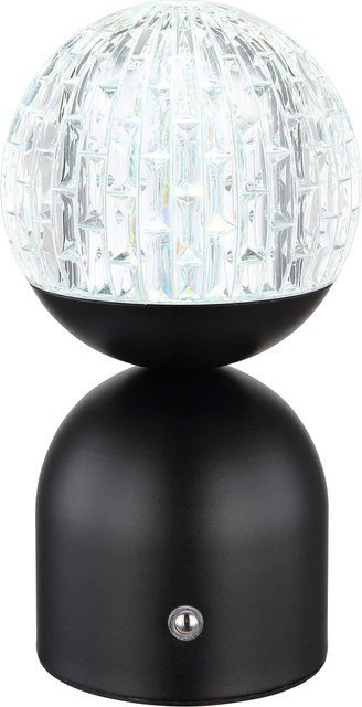 Globo Tischleuchte Julsy aus Metall und Acryl in Schwarz Matt, dimmbar und mit Akku sowie Touch-Funktion - Bild 1