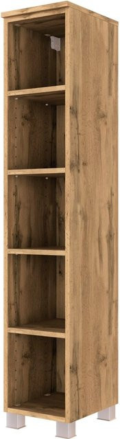 Held Möbel Midiregal Pisa in Wotaneiche, Farbe Braun, B/T/H: 35 x 25 x 130 cm - Bild 1