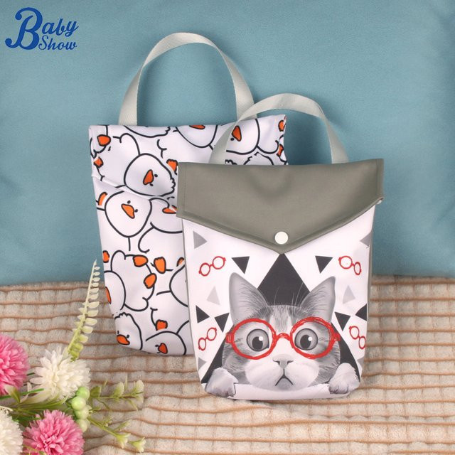 Baby Show Multifunktionaler Windel-Organizer aus wasserdichtem Stoff mit Doppel-Patch, Mehrfarbig, B/H: 25 x 20 cm - Bild 1