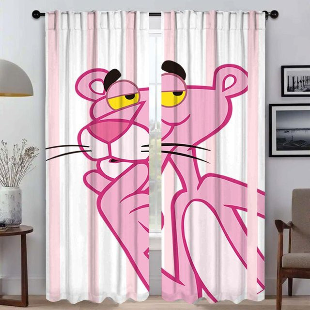 Pink Panther Verdunkelungsvorhänge im 2er-Set, Farbe Pink, Breite: 132 cm, Höhe: 241 cm - Bild 1
