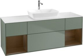V&B Waschtischunterschrank Finion in Weiß lackiert, Breite: 160 cm - Bild 1