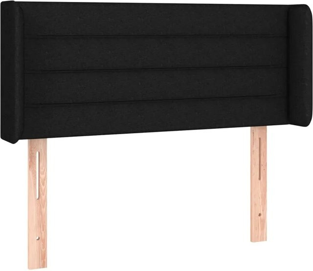 vidaXL LED Kopfteil Schwarz mit USB-Ladeanschluss und integrierter Beleuchtung, B/T/H: 103 x 16 x 78/88 cm - Bild 1