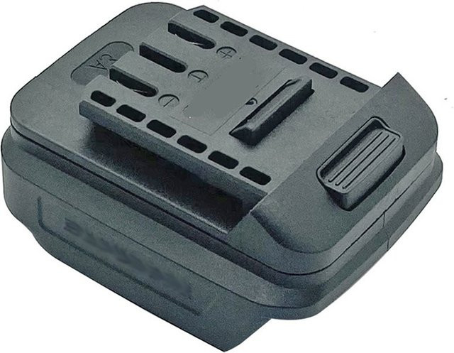 DAZZLEEX Batterie Adapter für Makita 18V Li-Ion Akkus BL1830 BL1840 BL1850 in Schwarz - Bild 1
