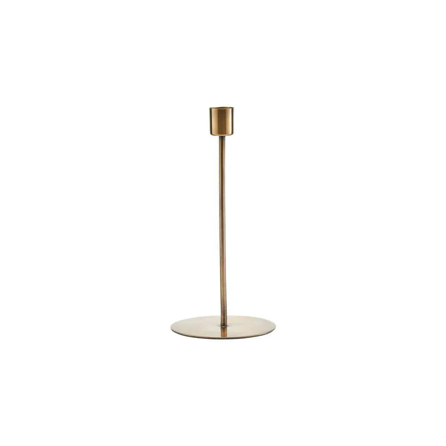 House Doctor Kerzenhalter aus Eisen in Gold, Höhe: 20 cm - Bild 1