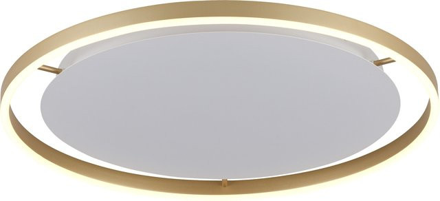 Deckenleuchte RITUS in Gold/Messing matt, dimmbar, rund aus Metall - Bild 1