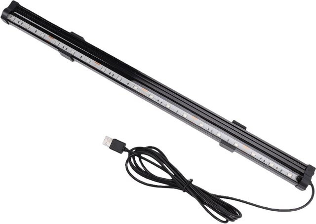 Mehrfarbiges Aquarium LED Licht mit Blasenwand und USB-Anschluss, 4W, Schwarz/Multicolour, Länge: 47 cm - Bild 1