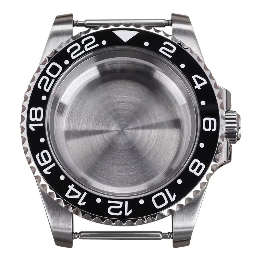 Uhrengehäuse Herren, Keramik-Lünette, 40 mm, Silber - Bild 2