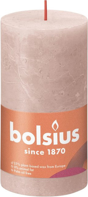 Bolsius Rustik-Kerze Shine in Nebliges Rosa - Bild 1