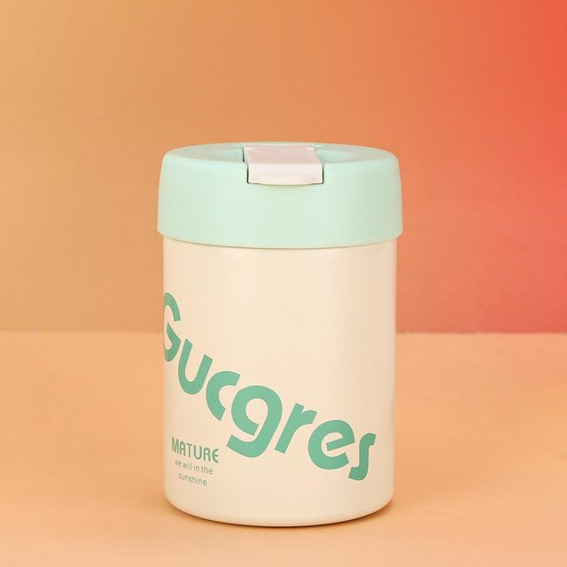 Yiran Furniture Edelstahl Thermosbecher Tragbarer Trinkbecher mit 420 ml Fassungsvermögen in verschiedenen Farben - Bild 1