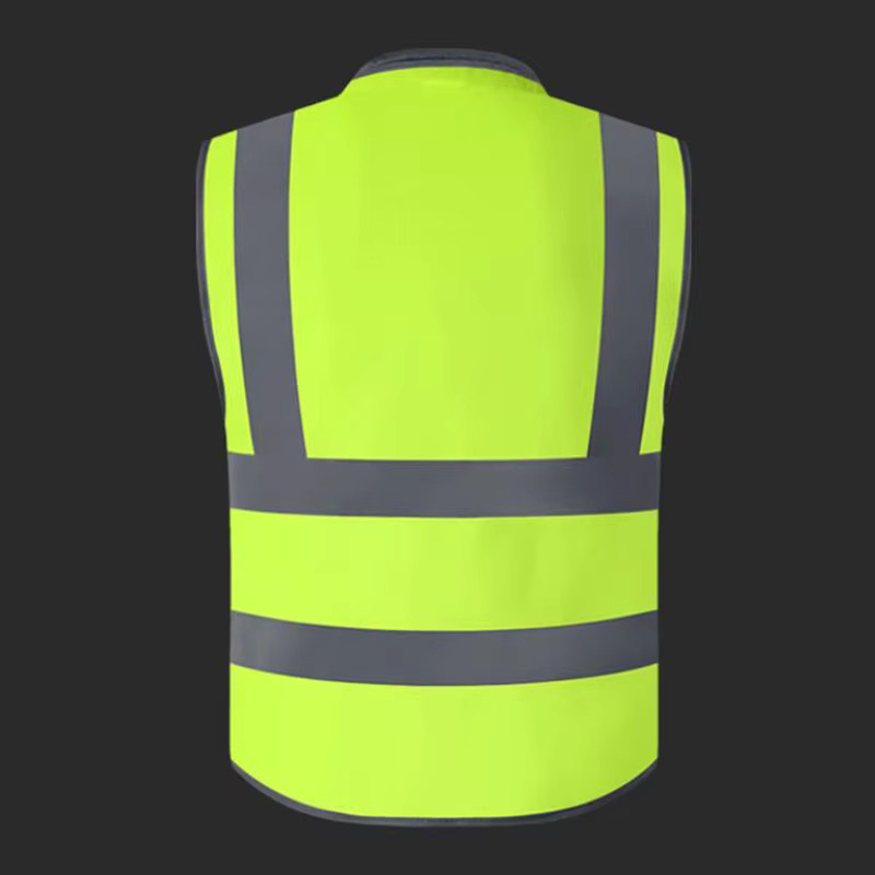 SPARDWEAR Hi-Vis Straßenarbeitsweste für Männer in Gelb, Größe L - Bild 3