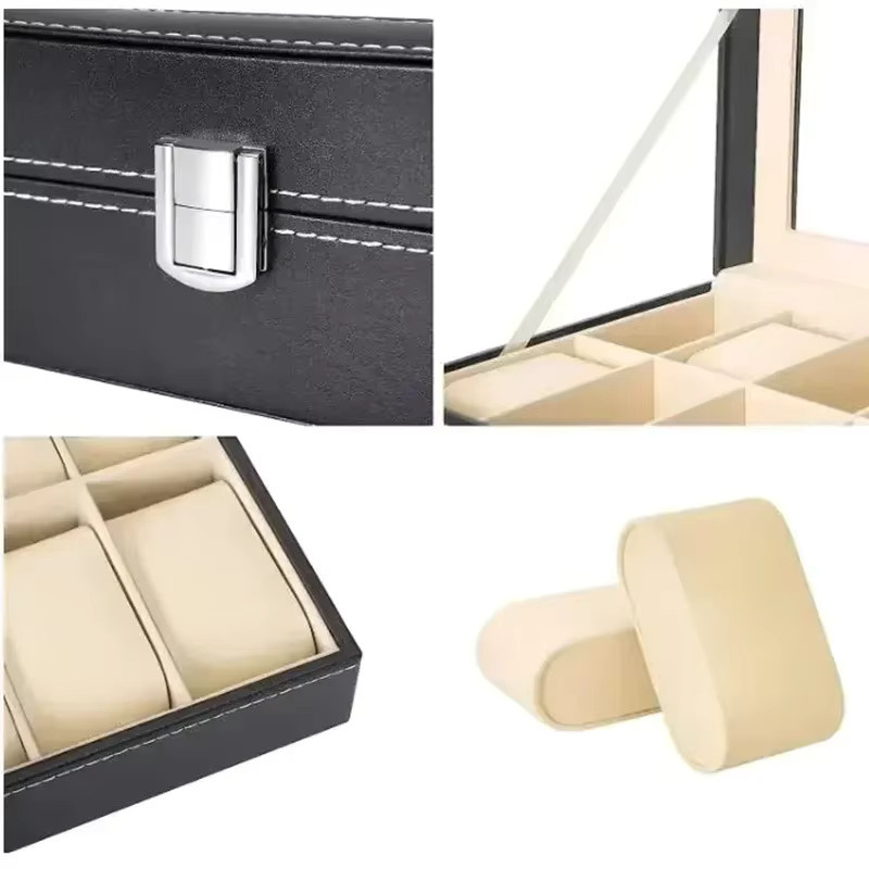 FancyWrist Uhr Box Leder, Schwarz, Herren - Bild 2