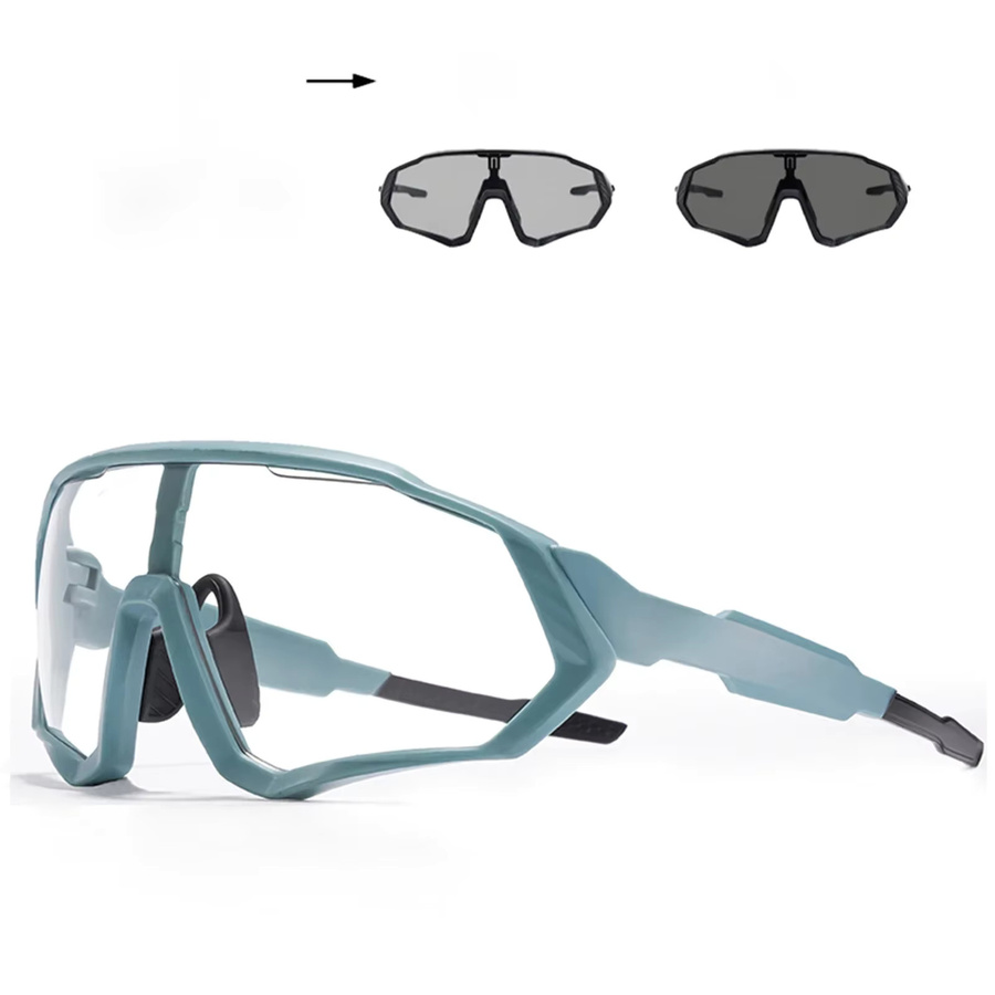Scvcn Sportsonnenbrille, Vollrand, Kunststoff, Wrap - Bild 3