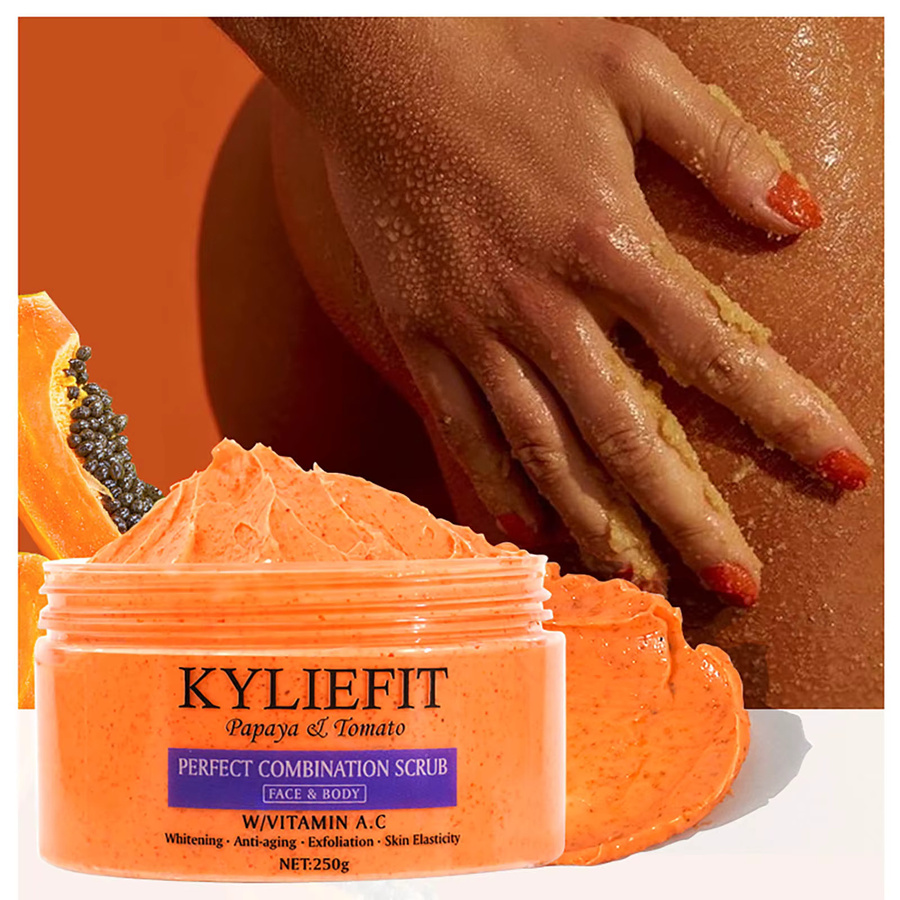 AILKE Papaya- und Tomaten-Kombinationspeeling, 250 g, Gesicht und Körper - Bild 4