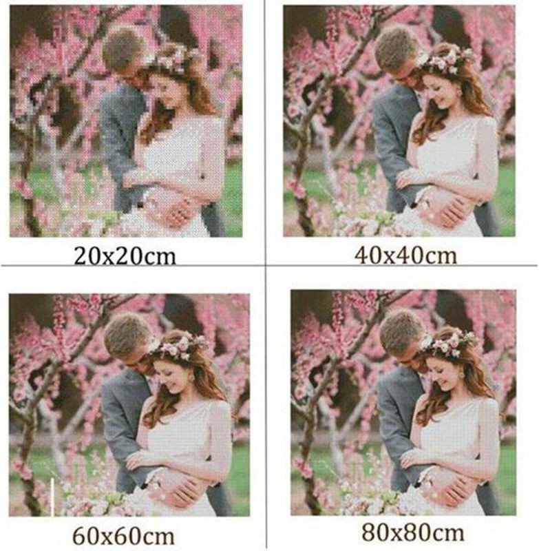 FIYO 5D Diamant-Stickerei Set Weltraum-Fantasie als abstraktes Strass-Diamantgemälde, mehrfarbig, B/H: 20 x 30 cm - Bild 1