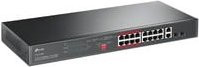 TP-Link TL-SL1218MP Switch in Schwarz mit Ethernet/LAN Anschlüssen und 100 Mbit/s - Bild 1