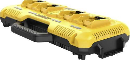 DEWALT DCB104-QW Vierfach-Schnellladegerät für Li-Ion Akkus in Gelb - Bild 1