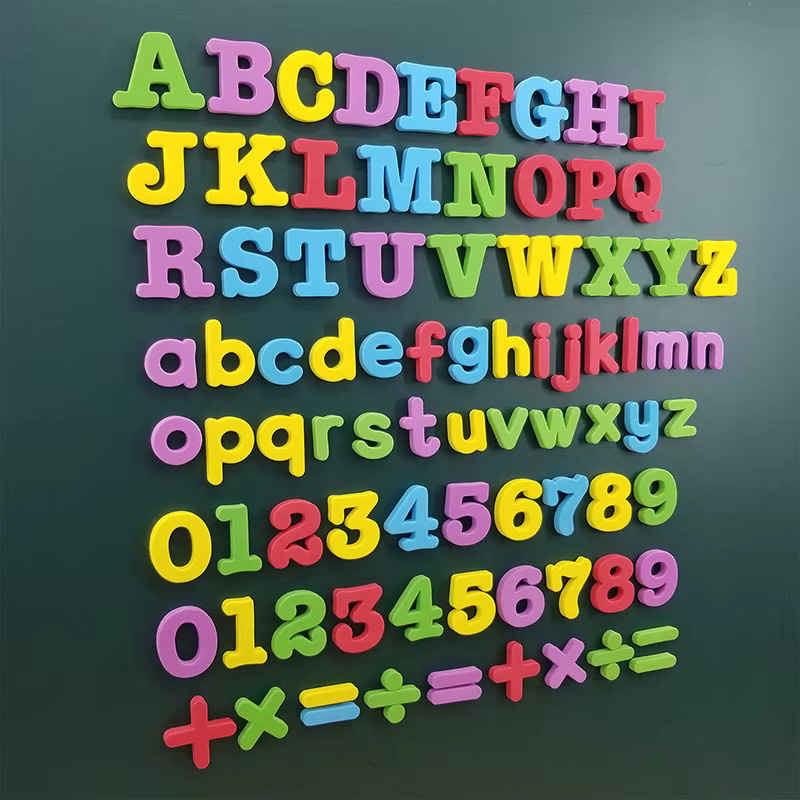 mognot Magnetischer Aufkleber, Buchstaben, Zahlen, Alphabet 123, Kunststoff - Bild 1