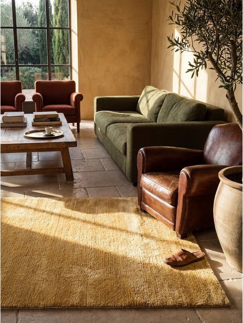 Antirutsch Teppich Kadima Design von ALDAN in Gold und Gelb, B: 120 cm, T: 160 cm - Bild 1