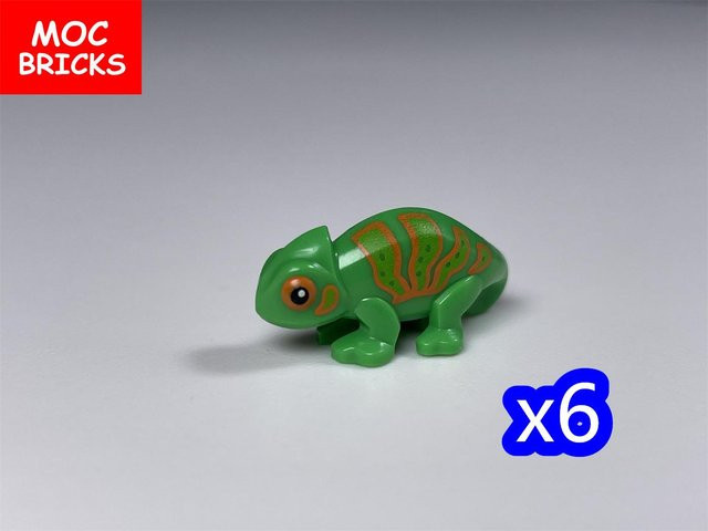 Yiran toy MOC Bausteine Kleines Tier Chamäleon Eidechse Pinguin, Konstruktionsbausteine, ab 6 Jahren - Bild 1