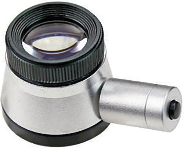 Richter Messlupe mit Skala, LED, 20x, silver - Bild 1