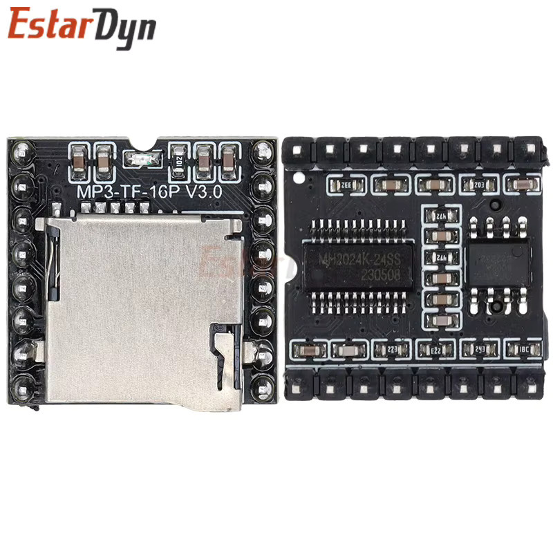 Estardyn MP3-Player-Modul DFPlayer Mini mit TF/SD-Kartenslot und Voice-Funktion in Schwarz - Bild 4