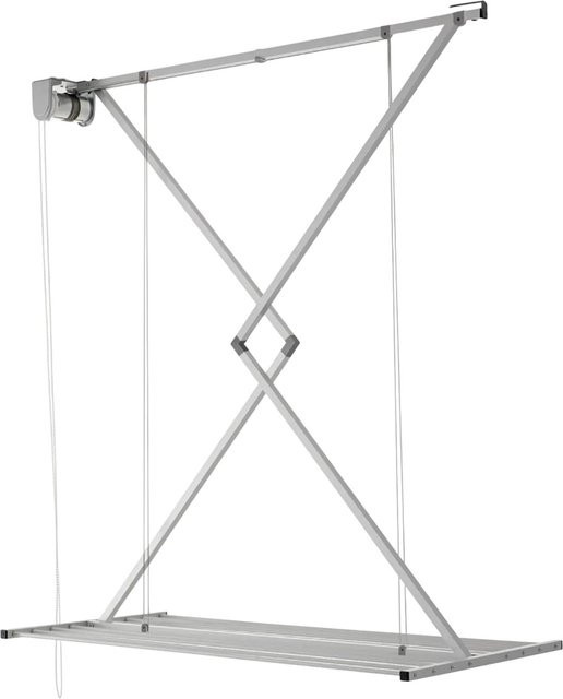 Foxydry Decken Wäscheständer mit Seilzug in Grau, 180 cm - Bild 1