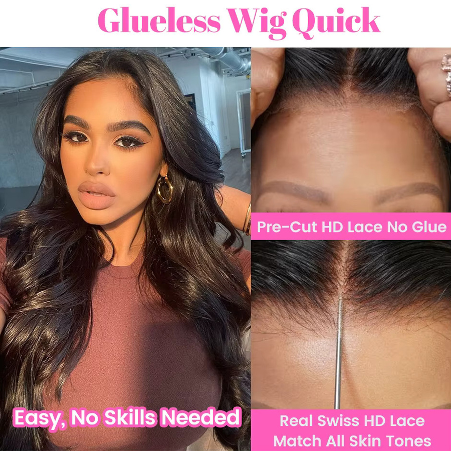 ISEE HAIR HD-Spitzenperücke, Echthaar, Körperwelle, Damen - Bild 2
