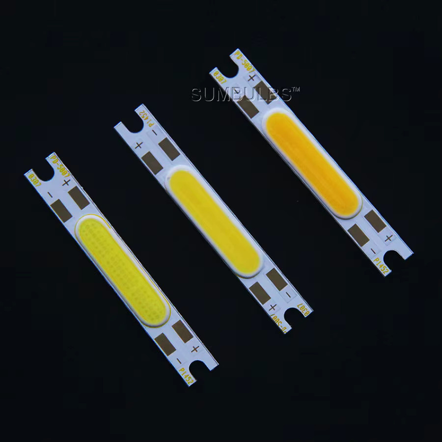 COB LED Streifen Chip Licht für Wandlampen und Schreibtischleuchten, 50 x 7 mm, 5W, 500 lm, DC 9-11V, Weiß - Bild 2