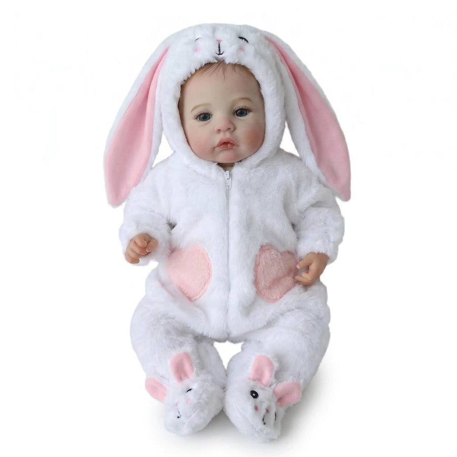 NPK 18-Zoll Neugeborenen-Babypuppe, Lebensechte Kuschelige Figur, ab 0 Jahre - Bild 4