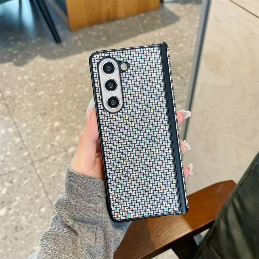 Luxus Bling Glitter Strass Schutzhülle mit Scharnier für Samsung Galaxy Z Fold 7 6 5 4 3 5G in Multicolour - Bild 2