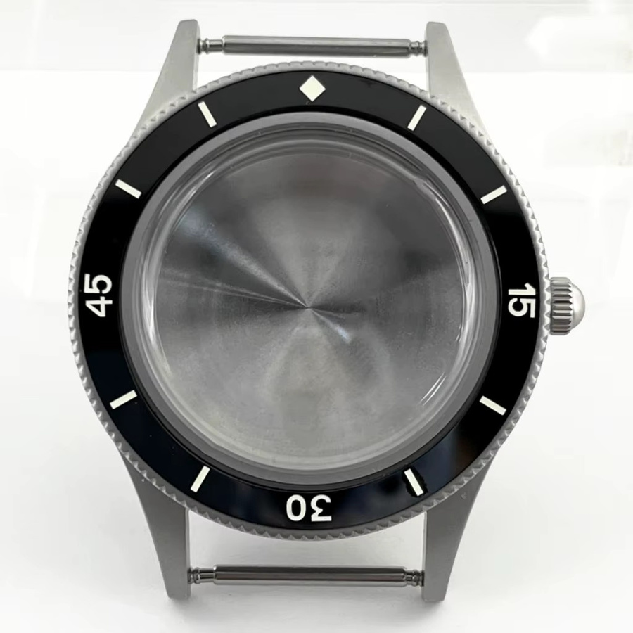 RICHUS Uhrengehäuse Edelstahl, 40 mm, Silber, Keramik-Lünettenrand - Bild 2