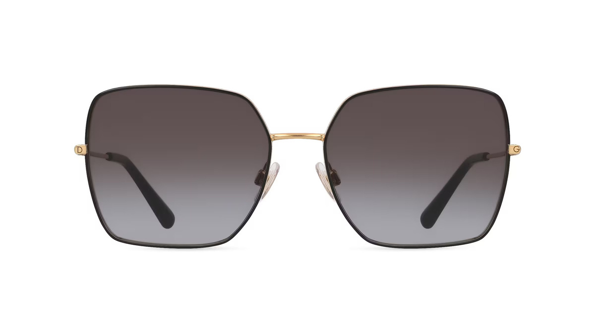 Dolce&Gabbana 0DG2242 Sonnenbrille, Vollrand, Quadratisch, Metall, Schwarz, Damen - Bild 1