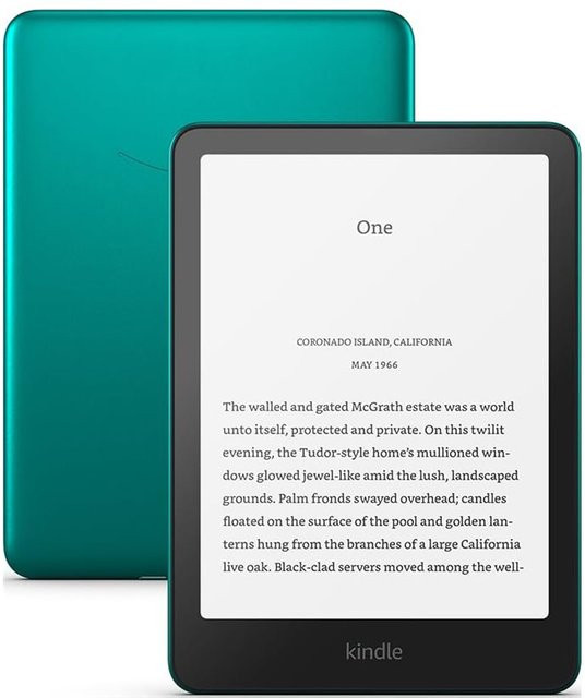 Amazon Kindle Paperwhite Signature Edition eBook-Reader 12. Generation mit 32GB Speicher, 17,8 cm Display, Bluetooth und Wi-Fi, Farbe: metallisches Jade - Bild 1