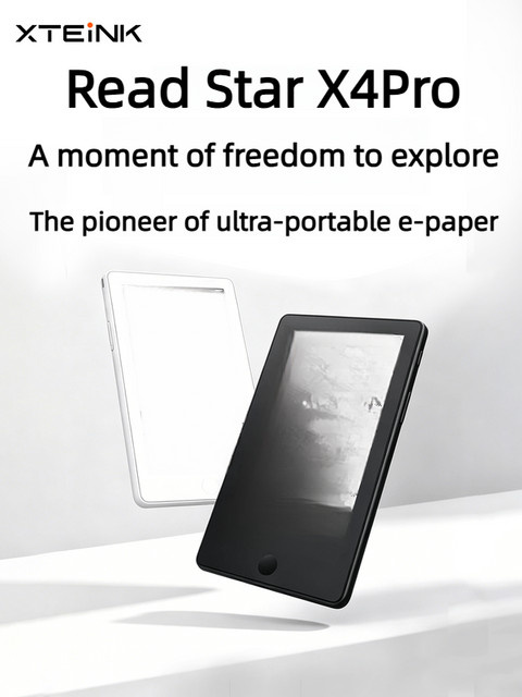 XTEINK X4 PRO E-Book-Reader mit 4,3-Zoll E-Ink Display, Touchscreen, Frontbeleuchtung und 16GB Speicher in Schwarz - Bild 1