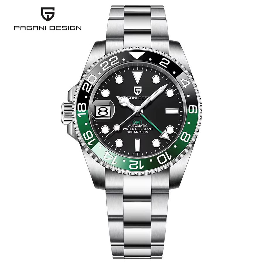 Pagani Design GMT Armbanduhr, Automatik, Edelstahl, Saphirglas, Herren - Bild 6