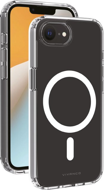 Vivanco Mag Steady Cover für iPhone SE 4 (2025) mit MagSafe Support und 2,0m Drop-Protection, transparent - Bild 1