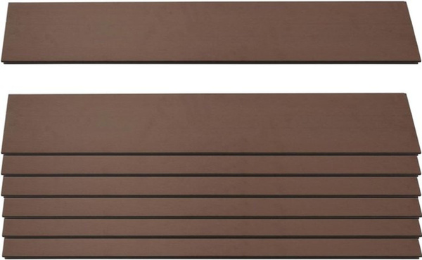 7er Set WPC Sichtschutzlatten Savoie von MCW in Braun, ca. 1qm, Höhe: 90 cm