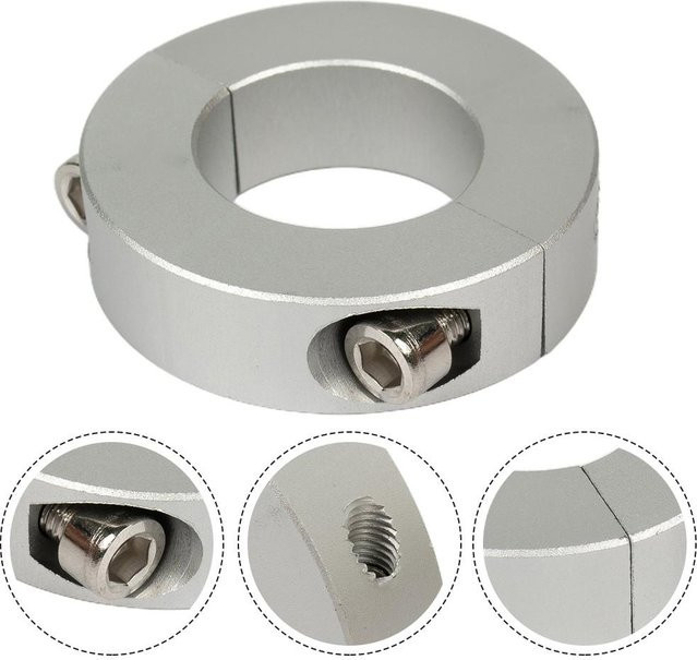 Industry Supplies Feste Ringe aus Aluminiumlegierung in Silber, Durchmesser: 25 mm - Bild 1