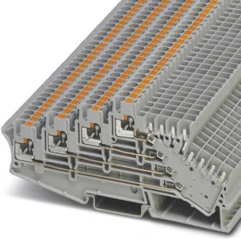 Phoenix Contact 3012310 Mehrstockklemme 5,2 mm Schnellanschluss Grau 50 Stück - Bild 1