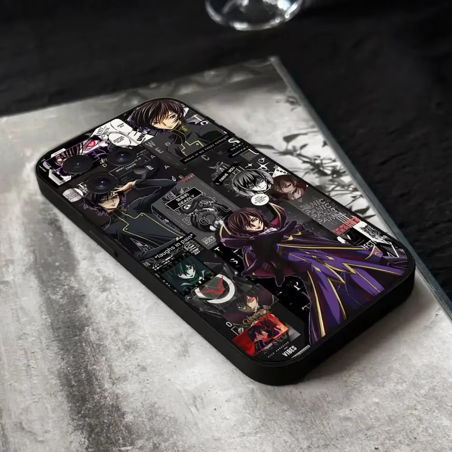 Japanische Anime Code Geass Handyhülle für Apple iPhone in Schwarz aus weichem Silikon - Bild 5