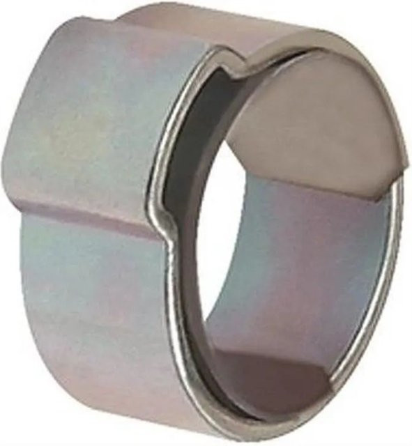 Riegler Schlauchklemme 50X mit Einlagering aus glanzverzinktem Stahl in Silber, Spannbereich 13-15 mm - Bild 1