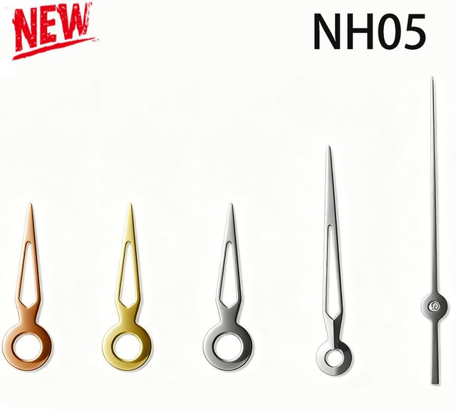 FancyWrist Dreizeiger-Set Uhrzeiger, Edelstahl, Roségold, Passend für NH05 Uhrwerk - Bild 1
