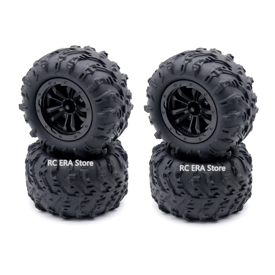 RC ERA 6034 Hex Skidproof Gummi Reifen, 4-teiliges Set, 1/16 RC Monster Truck Rad Teile - Bild 3