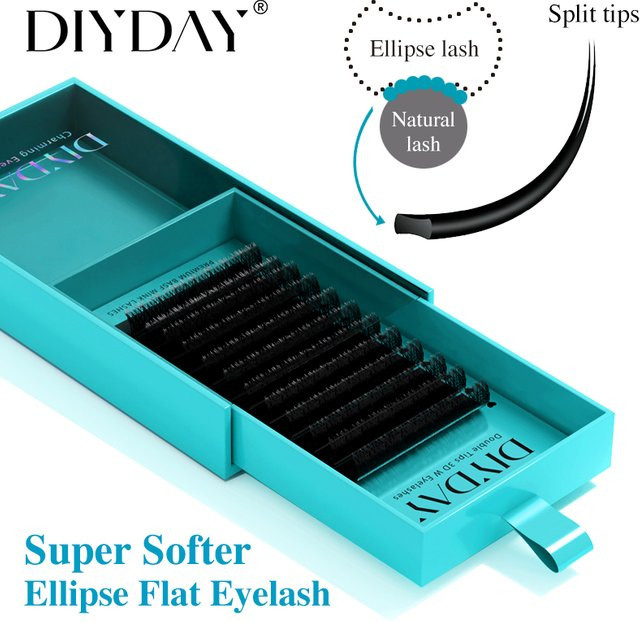 DIYDAY Ellipse Flat Wimpernverlängerung, Black, Unisex - Bild 1