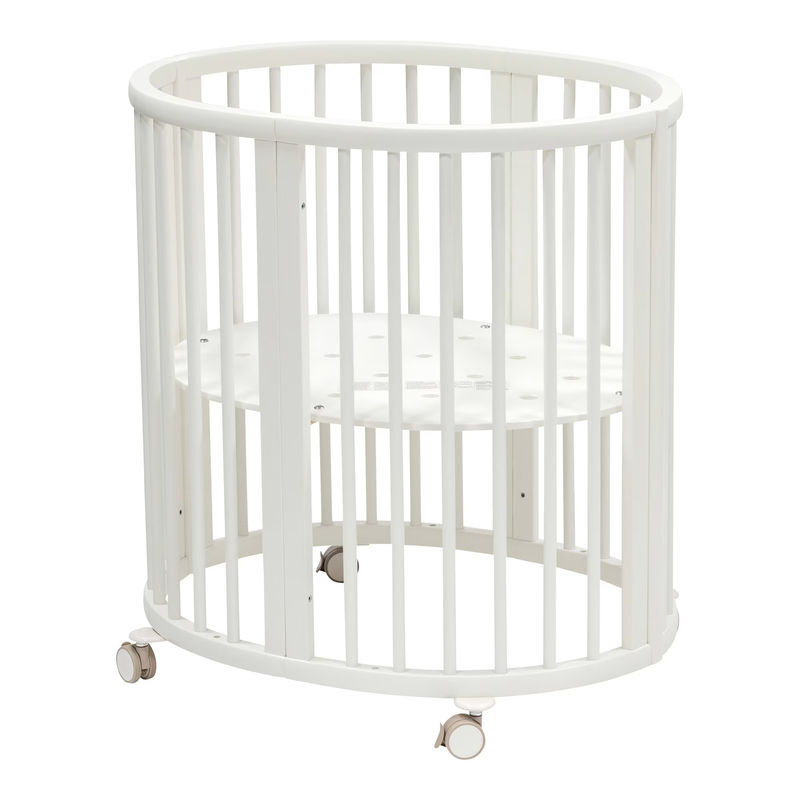 Stokke Sleepi Mini Bundle mit Umbausatz, 2 Matratzen, Spannbettüchern, Himmelstange und Himmel in Weiß aus Buchenholz - Bild 2
