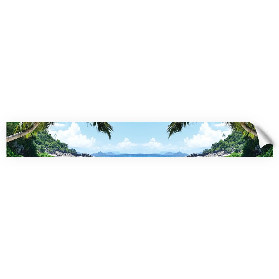 Myspotti Küchenrückwandfolie Seychellen in Tile-Look, selbstklebend, multicolor, B: 450 cm, H: 60 cm - Bild 2